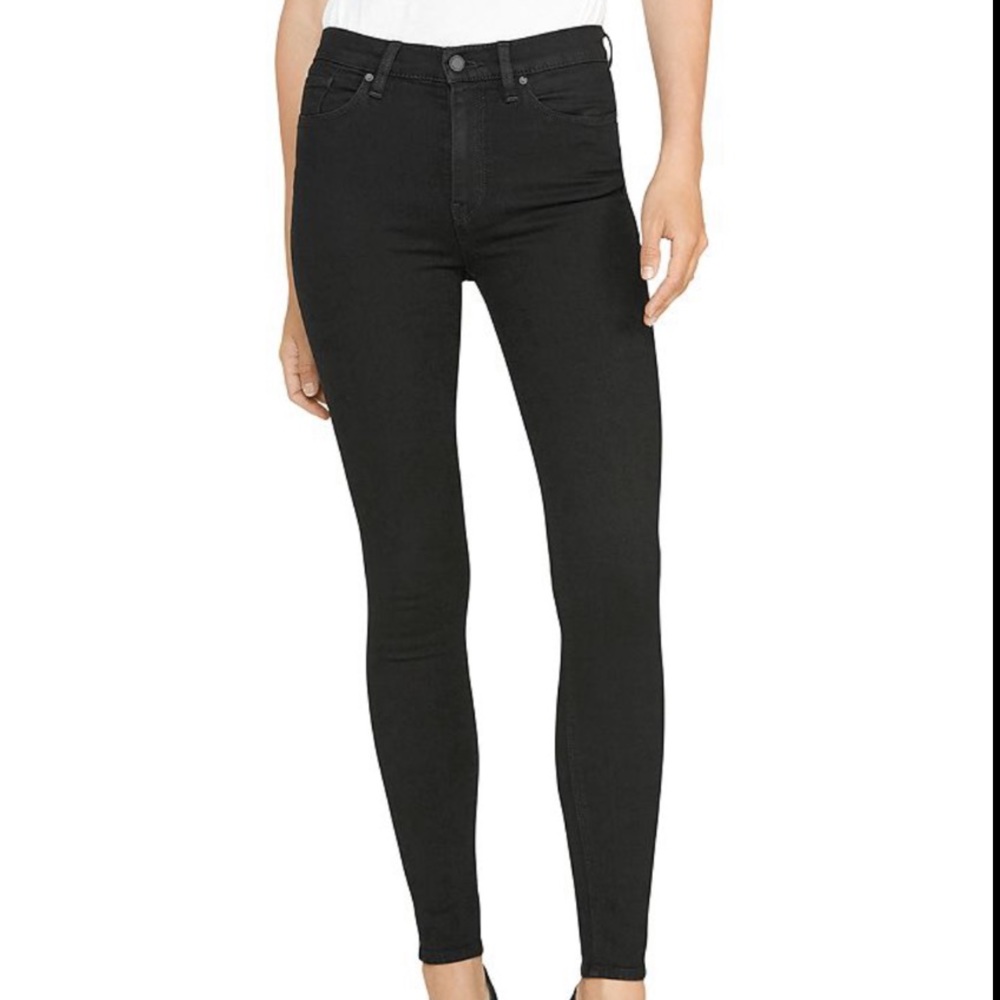 Hudson Black Skinny Jeans, waist 25, EXCELLENT condition